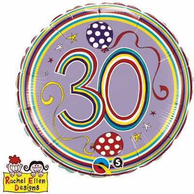 30th Rachel Ellen Birthday Foil