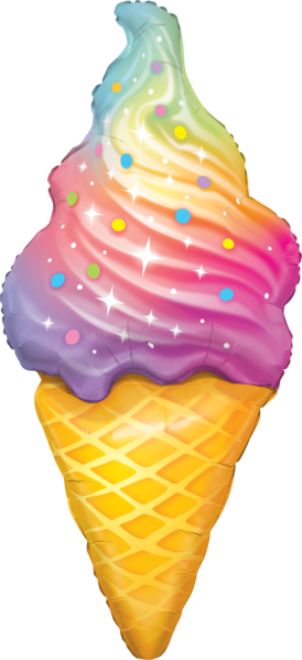 (image for) Ice Cream Rainbow Supershape Foil
