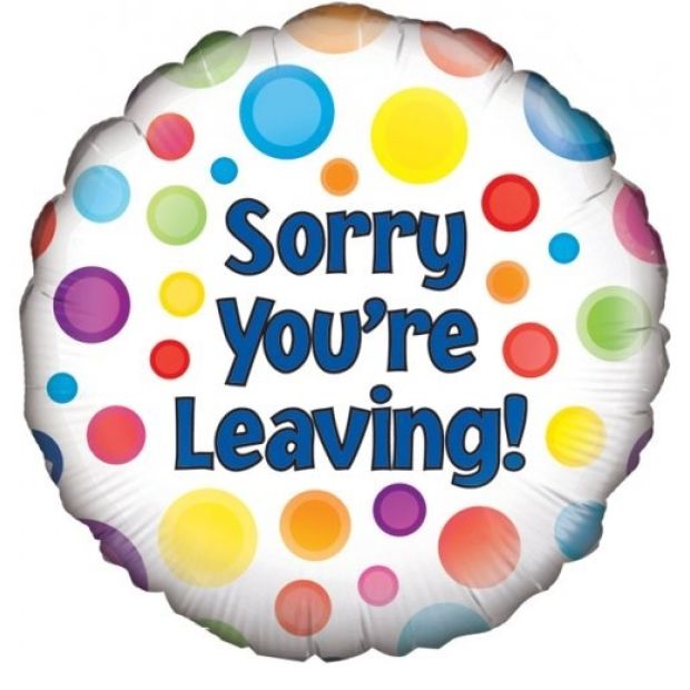 (image for) Sorry You're Leaving Dots Foil