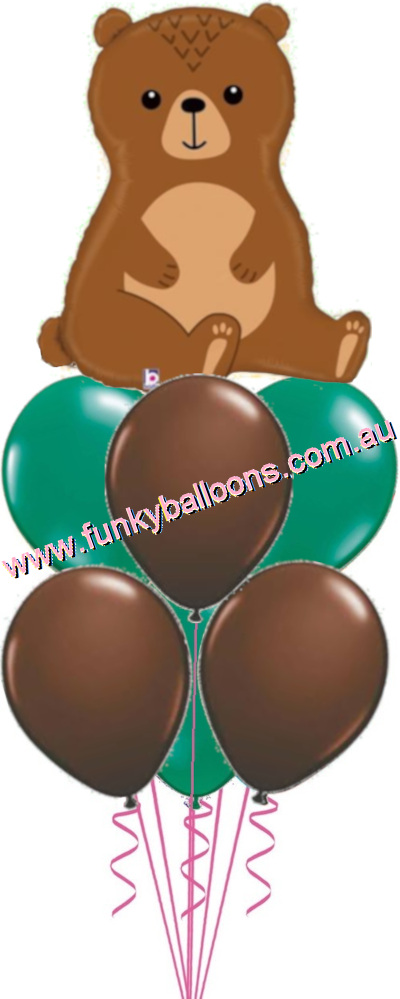 (image for) Woodland Bear Balloon Bouquet