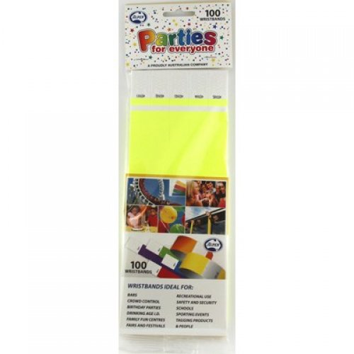 (image for) Wristbands - Fluro Yellow (100)